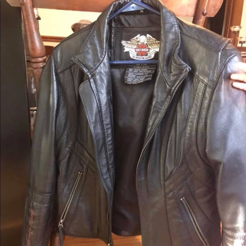 Harley Davidson Leather Jacket Womens